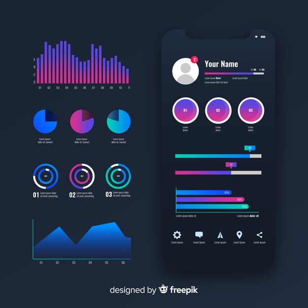 Collection d&#39;éléments infographiques