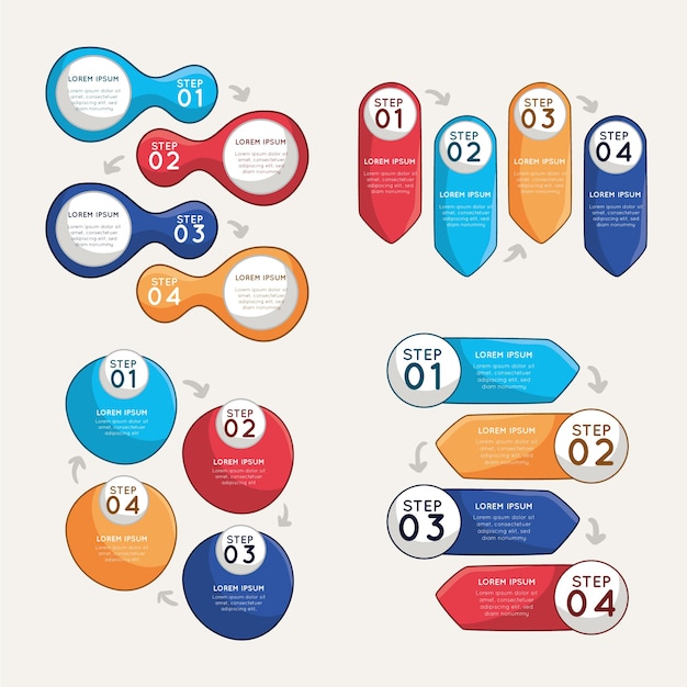 Vecteur gratuit collection d'éléments infographiques