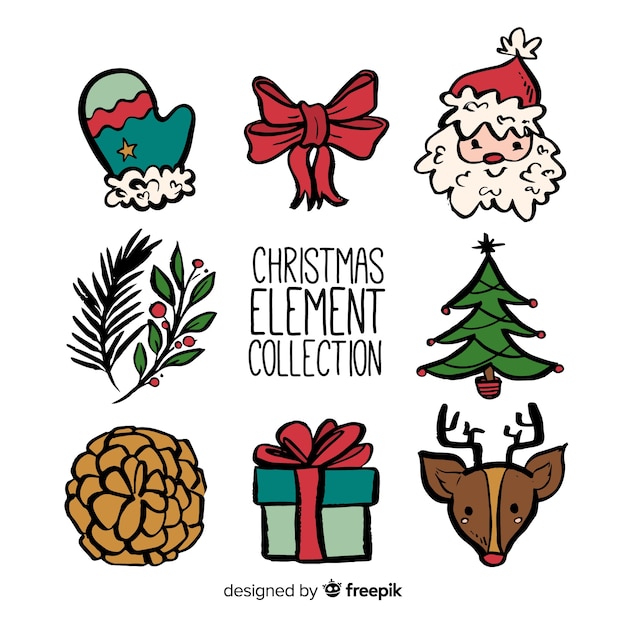 Collection D'éléments De Noël