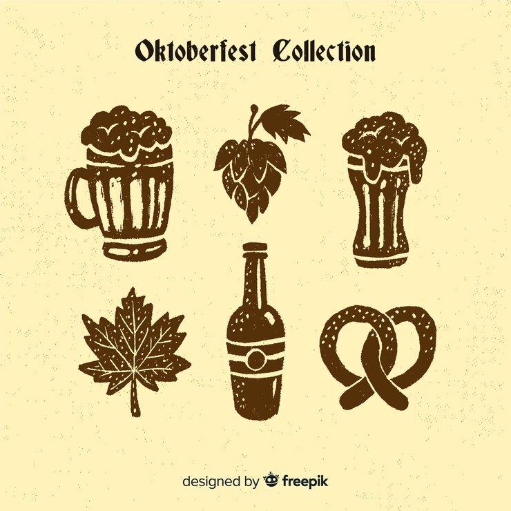 Vecteur gratuit collection d&#39;éléments oktoberfest