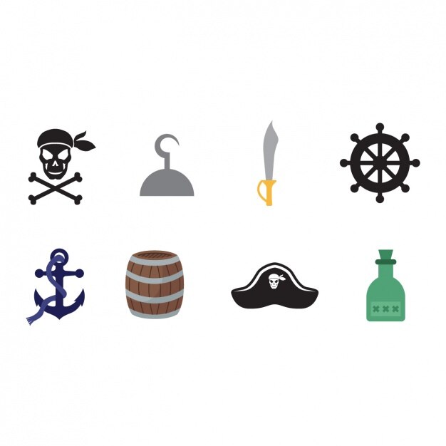 collection d&#39;éléments Pirate