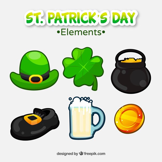 Collection D'éléments De St. Patrick