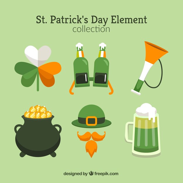 Collection d&#39;éléments de St. Patrick