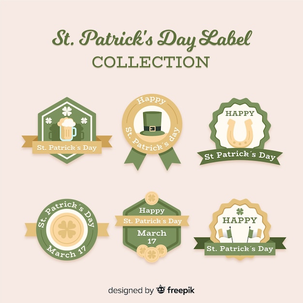 Collection D'étiquettes St Patrick