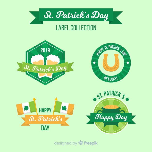 Collection D'étiquettes St Patrick