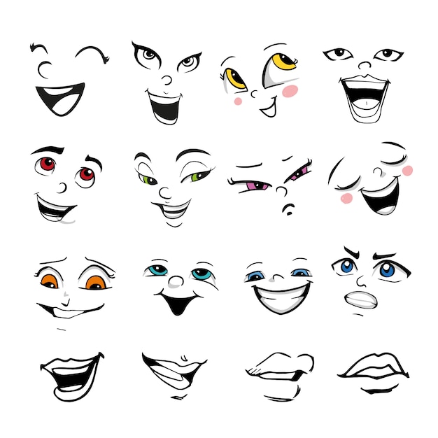Collection d'expression faciale