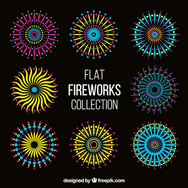 Collection De Feux D'artifice Plat