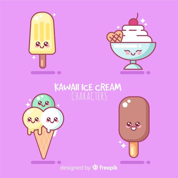 Collection De Glaces Kawaii