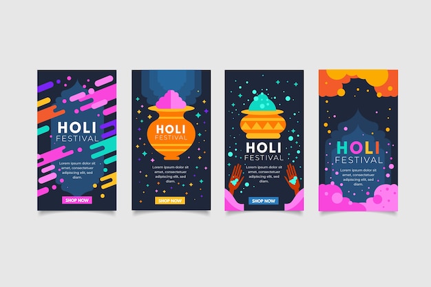 Collection D'histoires Sur Holi Holiday Instagram