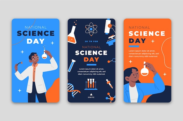 Collection D'histoires Instagram De La Journée Nationale De La Science
