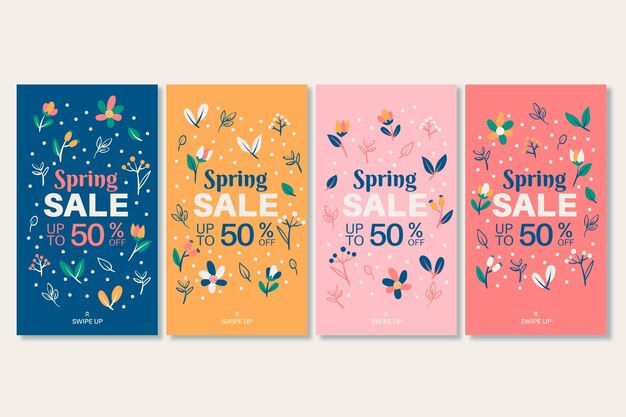 Collection D'histoires Instagram De Vente De Printemps