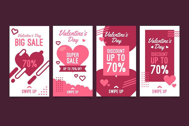 Collection D'histoires De Vente De La Saint-valentin