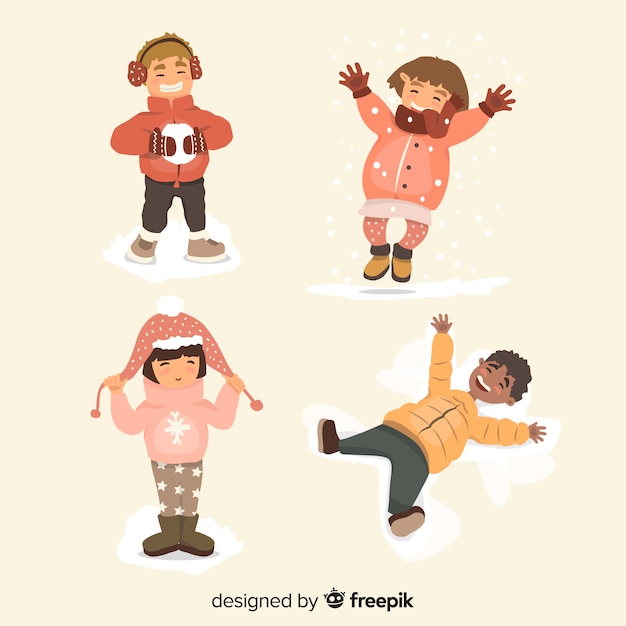 Collection d&#39;hiver pour enfants