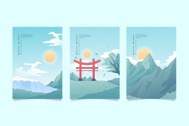 Collection de housses japonaises design minimaliste