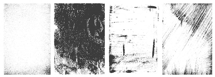 Vecteur gratuit collection d'images grunge rétro