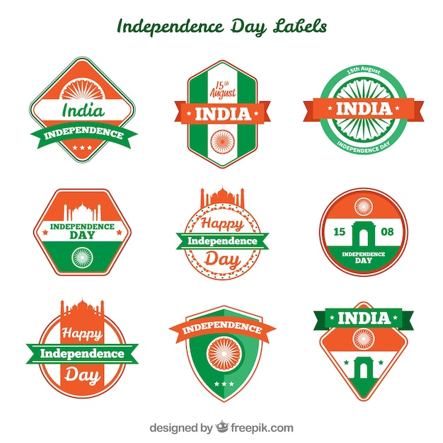 Collection D'insignes Décoratifs De L'indépendance De L'inde