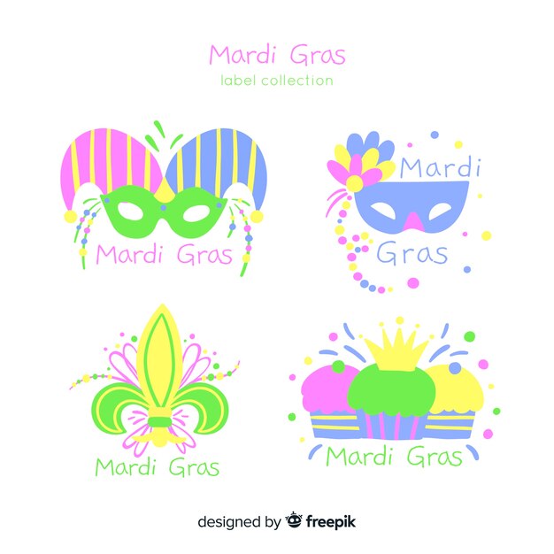 Collection D'insignes Mardi Grass