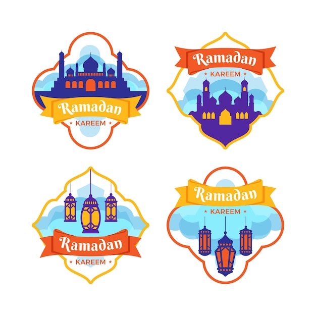 Collection D'insignes De Ramadan Plat