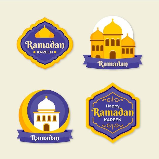 Collection D'insignes De Ramadan Plat