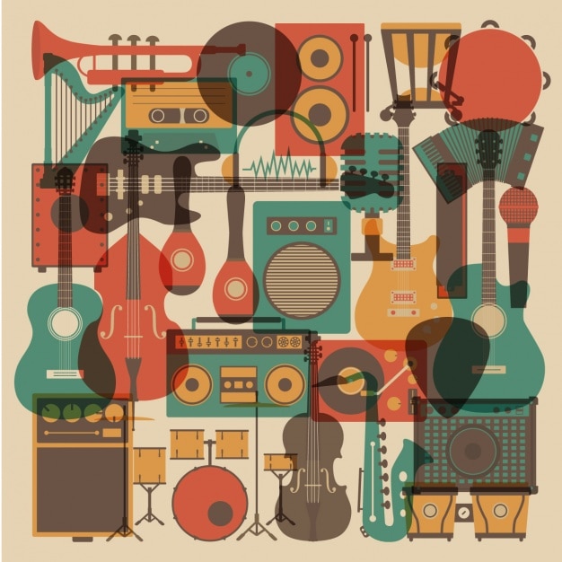 Collection D'instruments De Musique