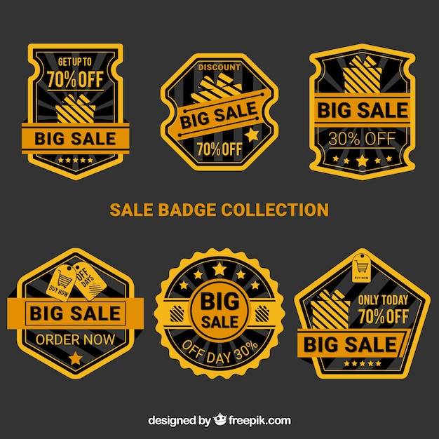 Collection De Label / Badge Plat Vente