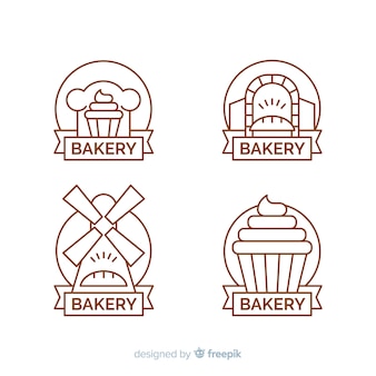 Collection de logo de boulangerie