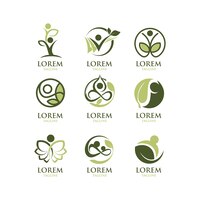 Collection de logo écologique