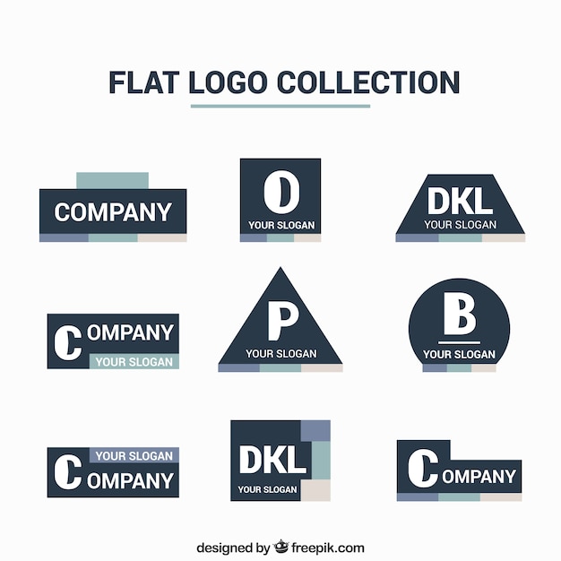 Collection De Logo D'entreprise Plat