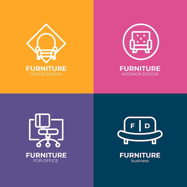 Collection de logo de meubles