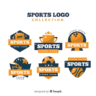Collection De Logo Sport Moderne Vecteur gratuit