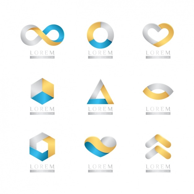 Vecteur gratuit collection logo templates
