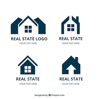 Collection de logos immobiliers