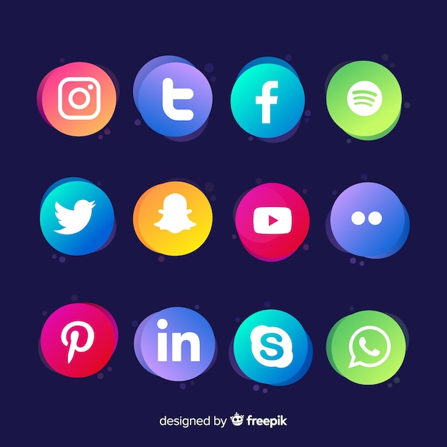 Collection De Logos De Médias Sociaux