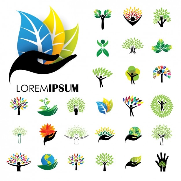 collection de logos de la nature