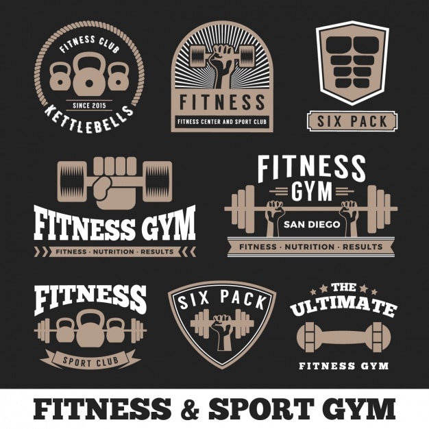 Collection De Logos De Remise En Forme