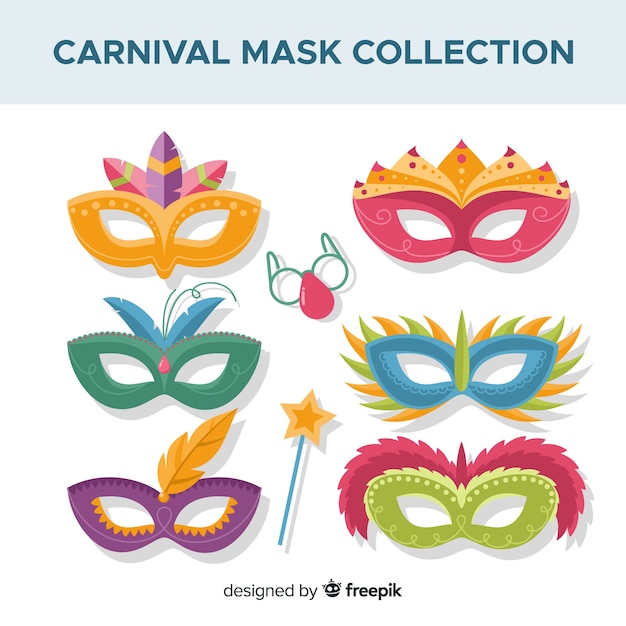 Collection De Masques De Carnaval