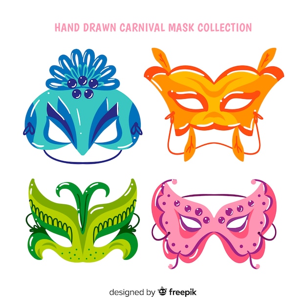 Collection De Masques De Carnaval