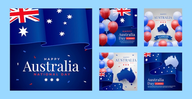 Collection De Messages Sur Instagram Pour La Célébration De La Fête Nationale Australienne