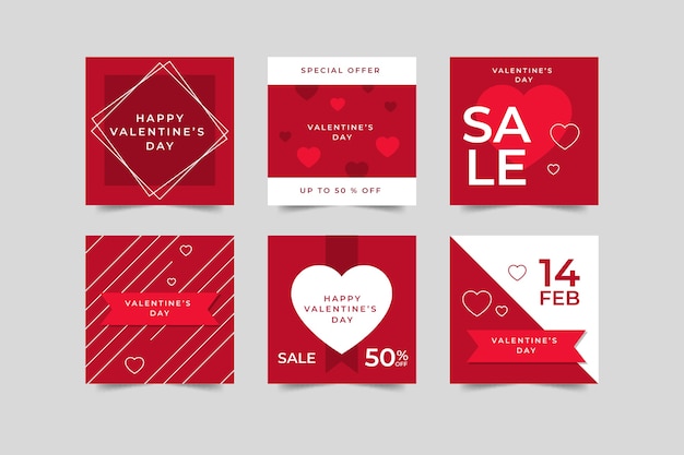 Collection De Messages Instagram Pour La Vente De La Saint-valentin