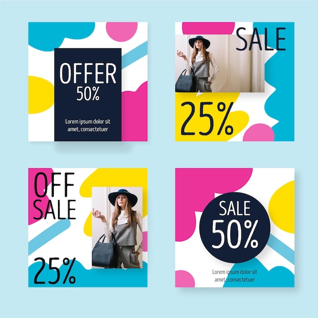 Collection de messages Instagram de vente biologique