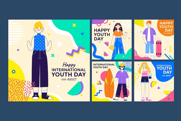 Collection de messages de la Journée internationale de la jeunesse