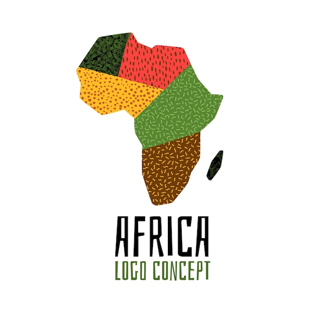 Collection de modèle de logo afrique