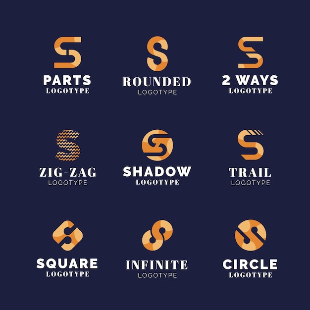 Collection De Modèles De Logo Design Plat