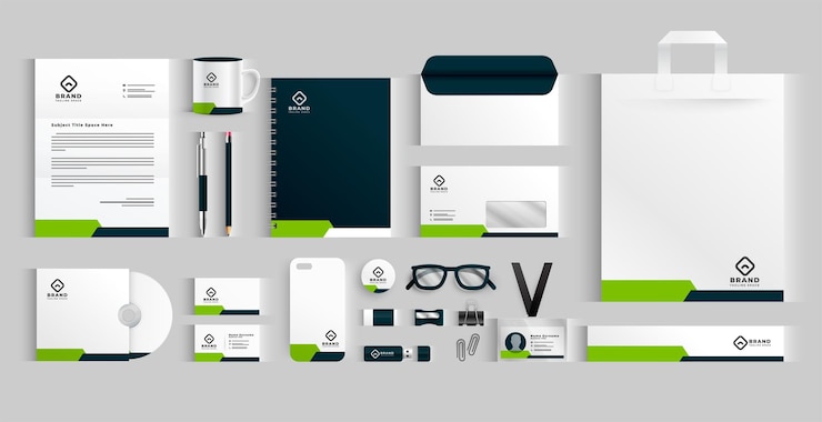 Vecteur gratuit collection de modèles de papeterie professionnelle pour la présentation d'affaires