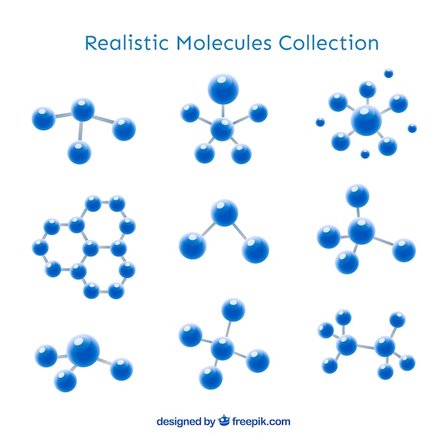 Collection de molécule réaliste