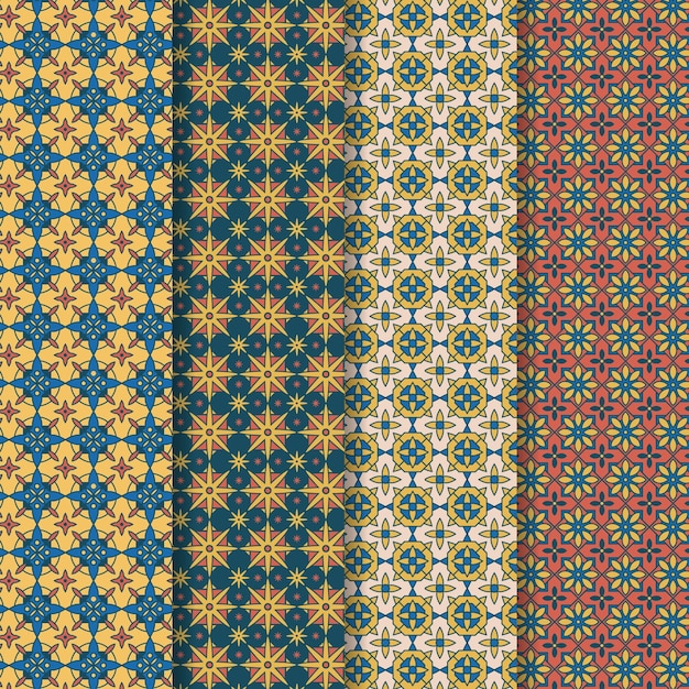 Collection de motifs arabes ornementaux