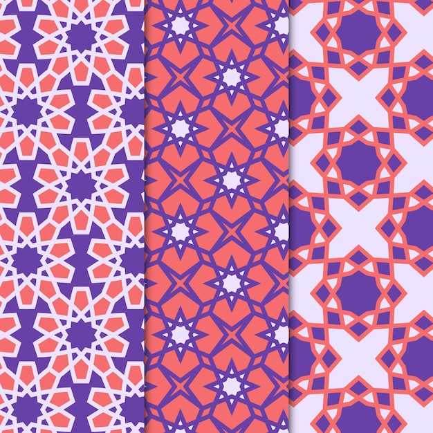 Collection de motifs arabes ornementaux