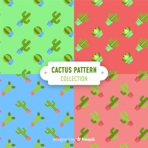 Collection de motifs de cactus