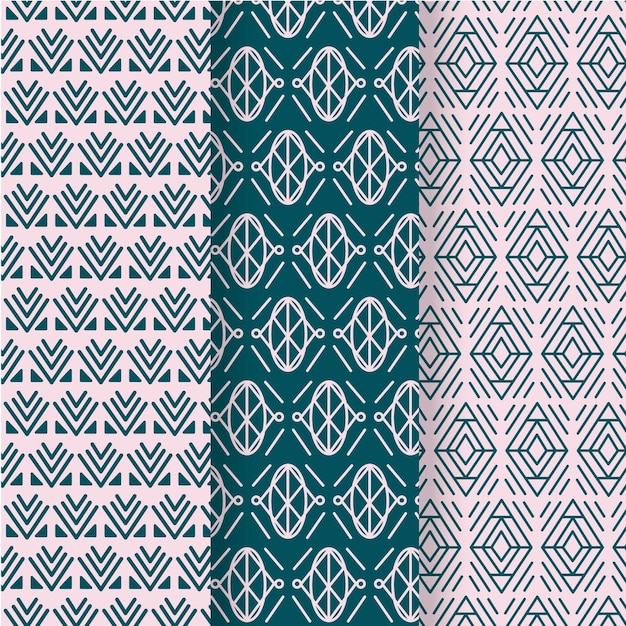 Collection de motifs géométriques minimes