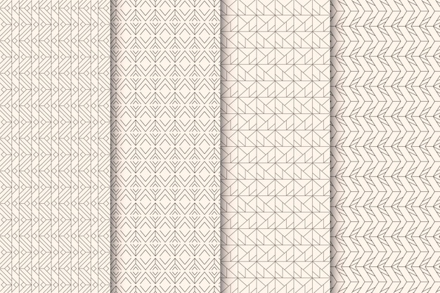 Collection de motifs géométriques minimes